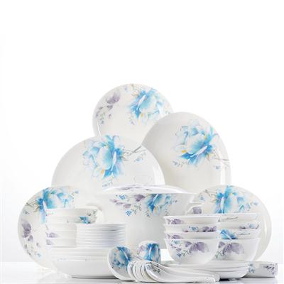老美女日逼视频48头聆听花开骨瓷礼品餐具套装